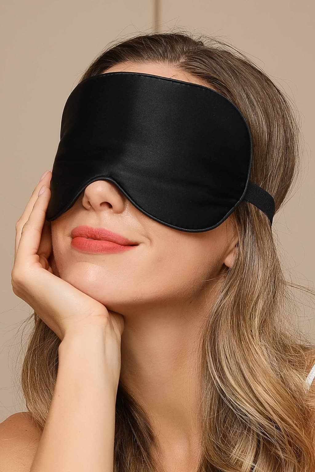 Women's Silk Sleep Eye Mask with Elastic Band