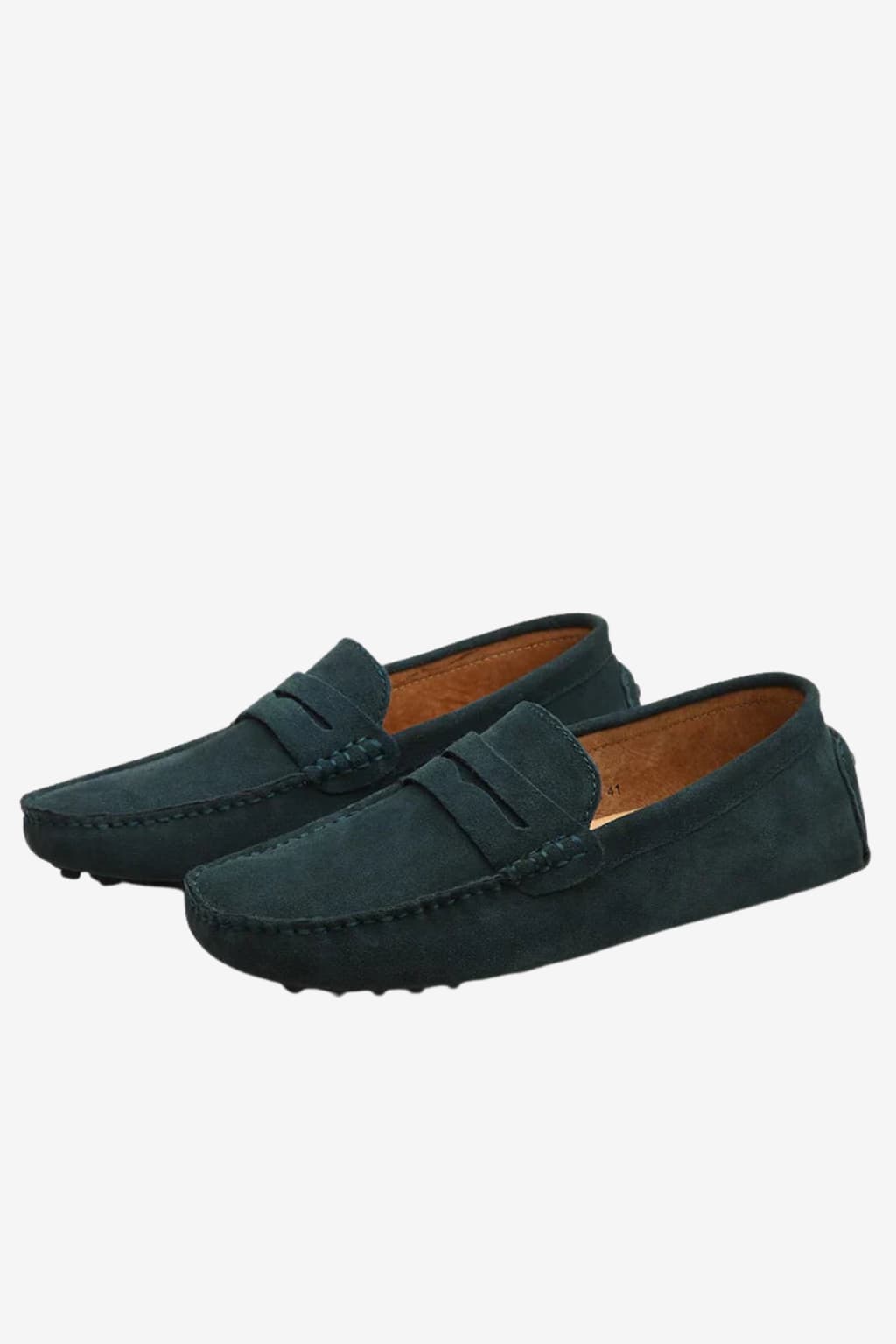 Men's Suede Slip-On Penny Loafers - Moccasin Toe
