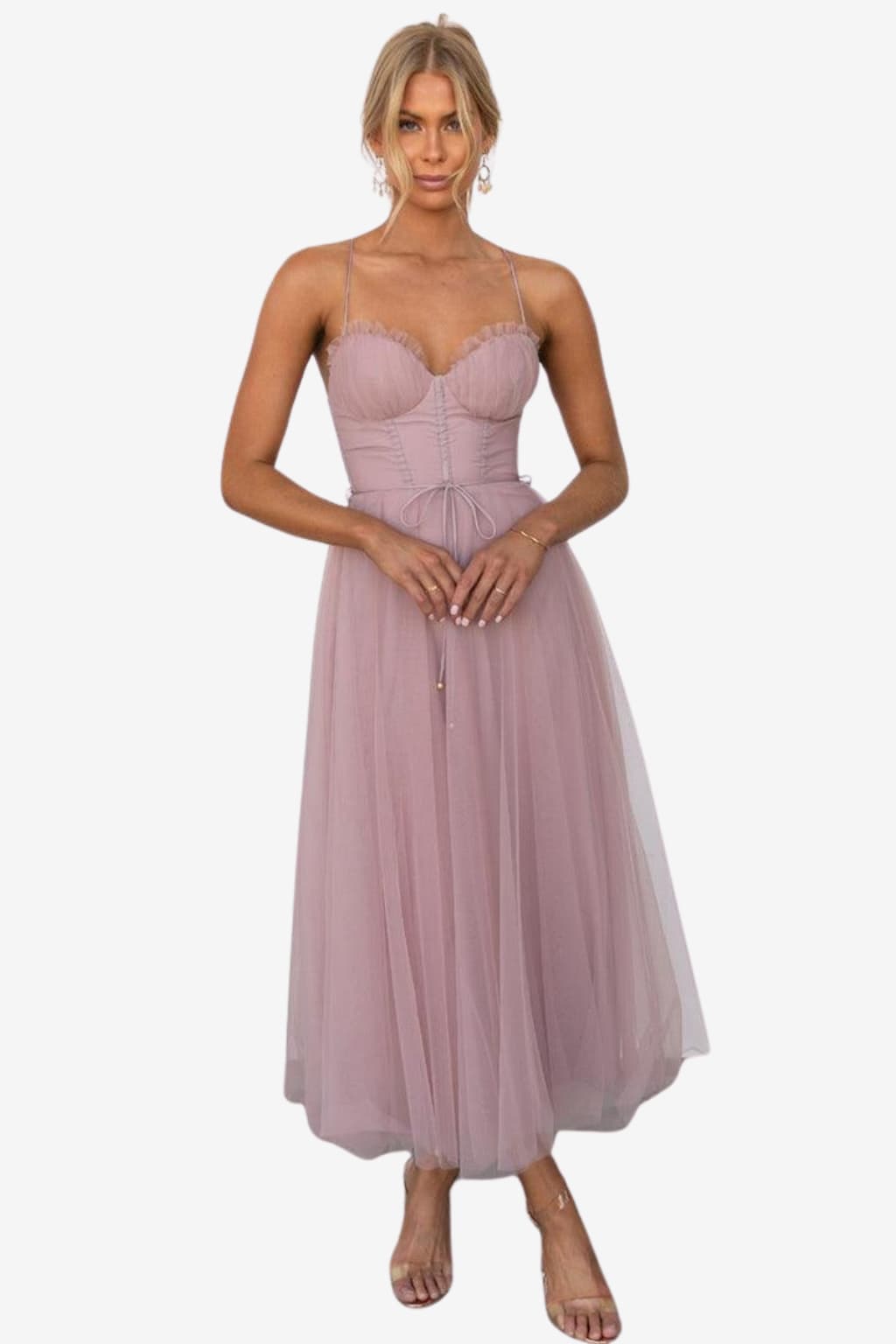 Women’s Floral Corset Mini Dress with Spaghetti Straps