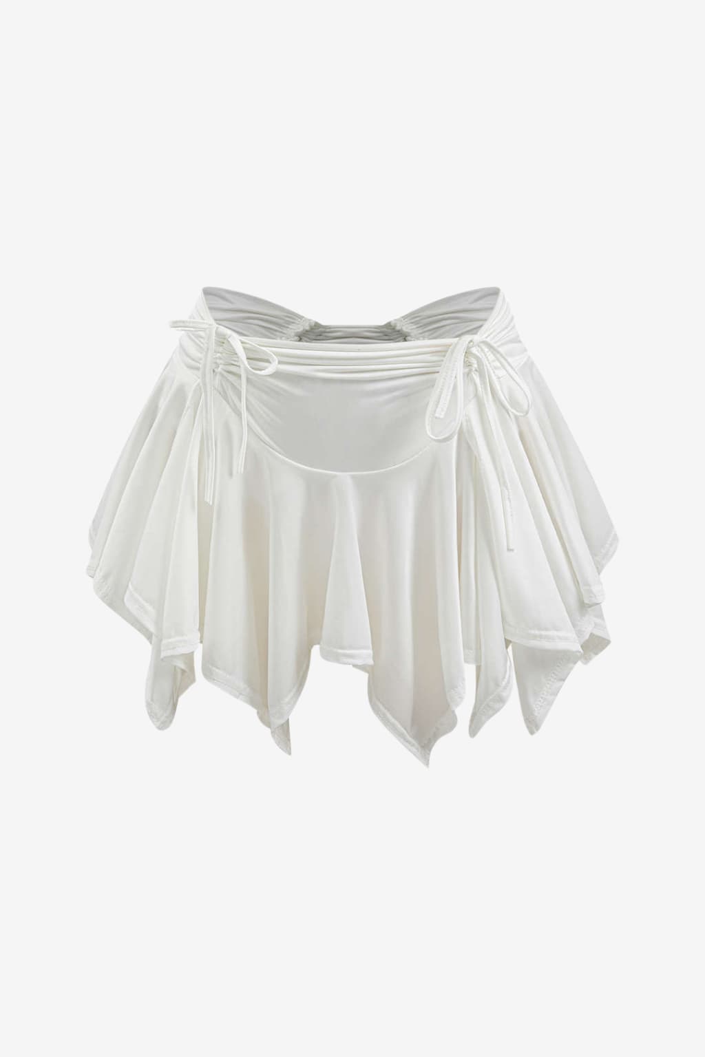 Women's Gothic Ruched Asymmetric Mini Skirt