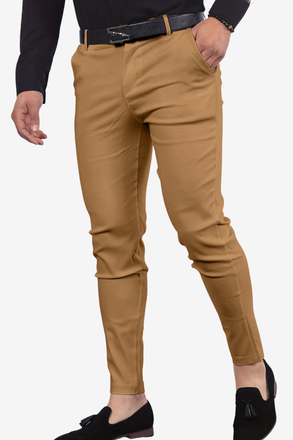Men’s Slim Fit Formal Trousers Woven Full Length