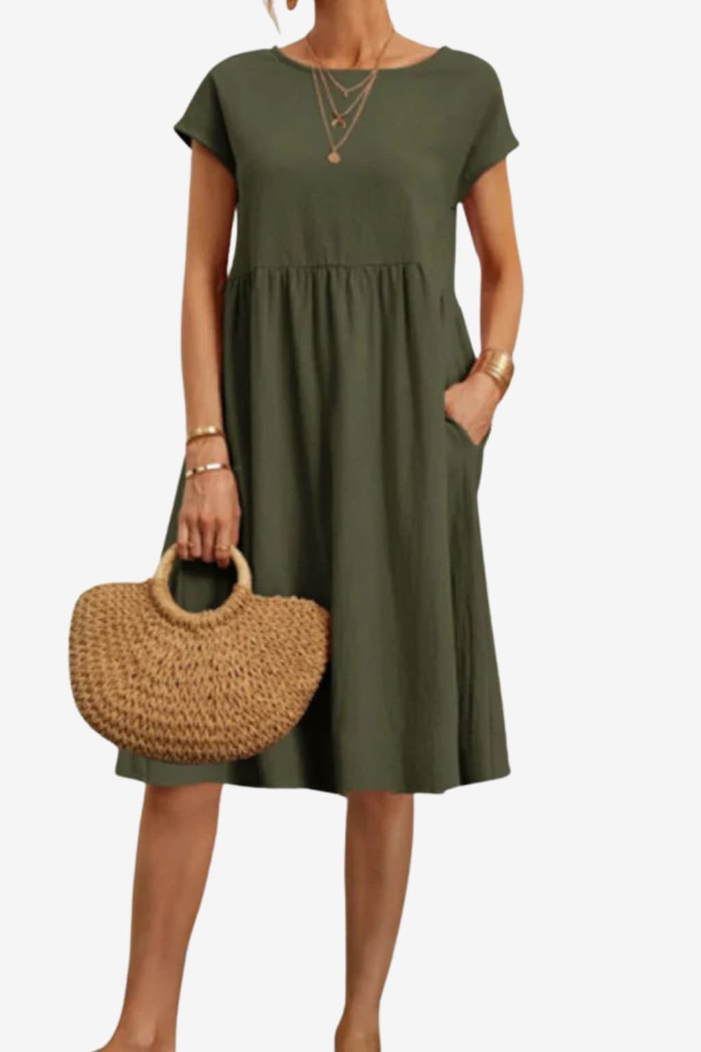 Women's Lightweight Summer Babydoll Dress