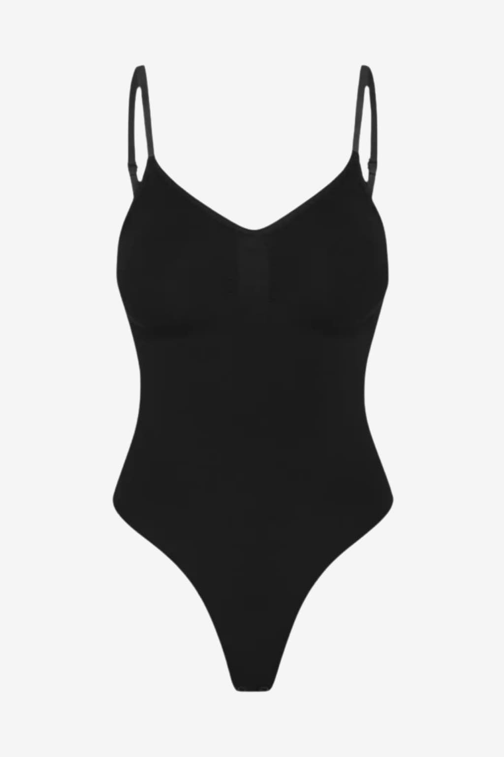 Women’s Seamless Shapewear Bodysuit with Adjustable Straps