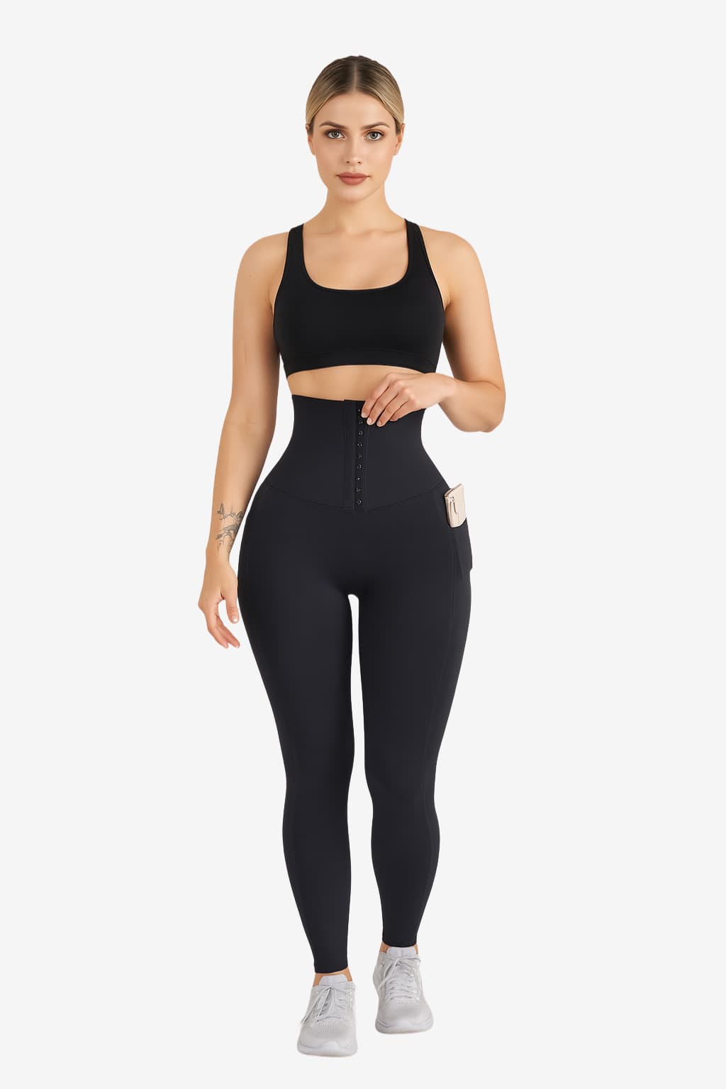 Women’s High Waisted Shaping Leggings with Waist Panel