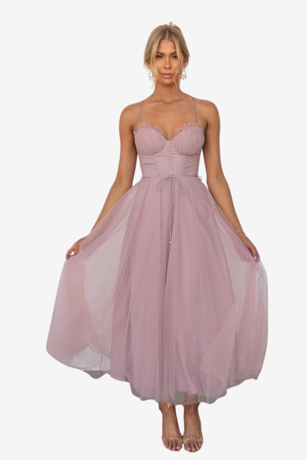 Women's Midi Tulle Dress for Party