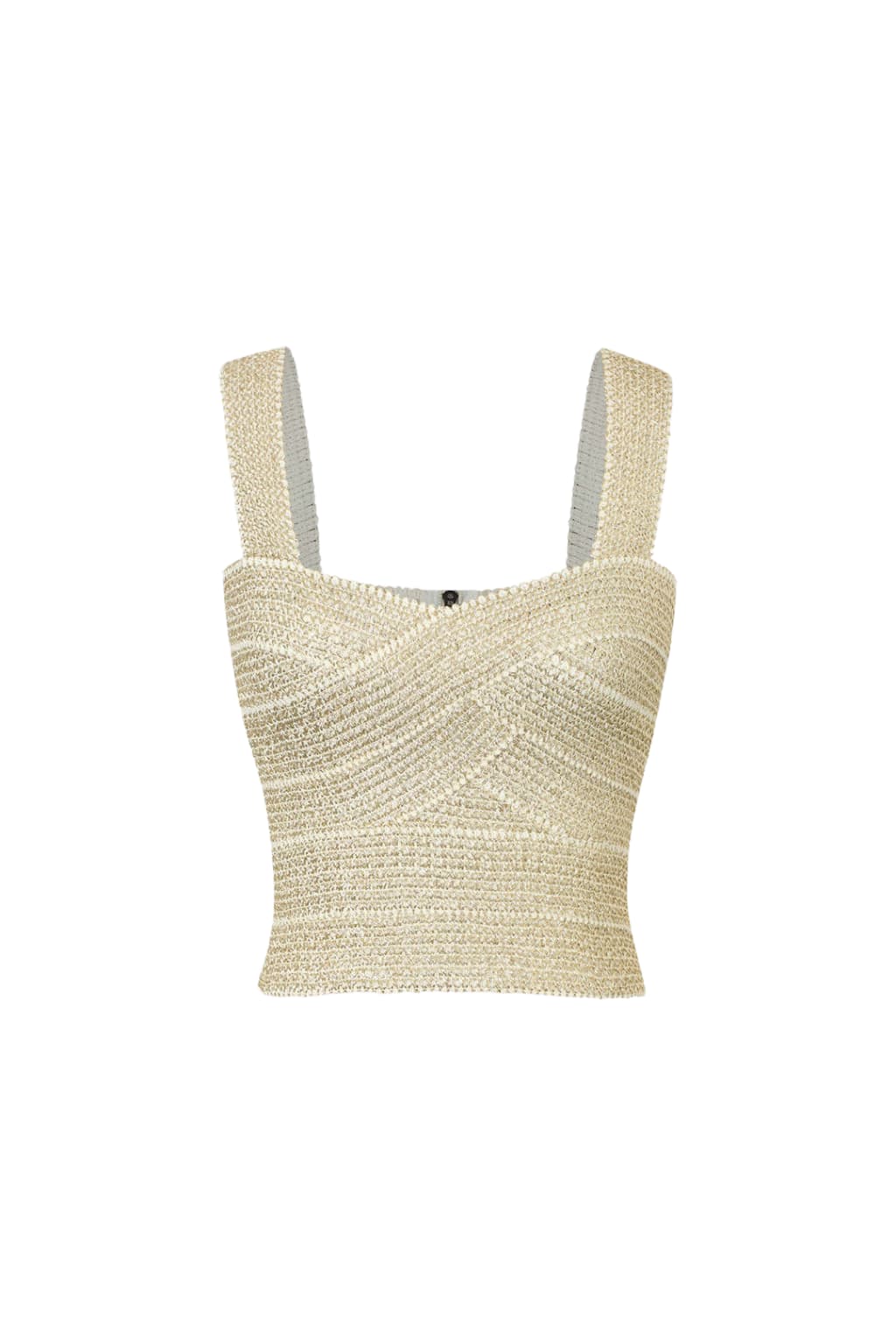 Women’s Knit Crop Top Zip Back Sleeveless Fitted Style