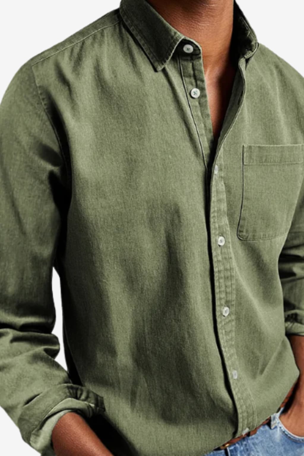 Men’s Classic Fit Long Sleeve Button Down Shirt