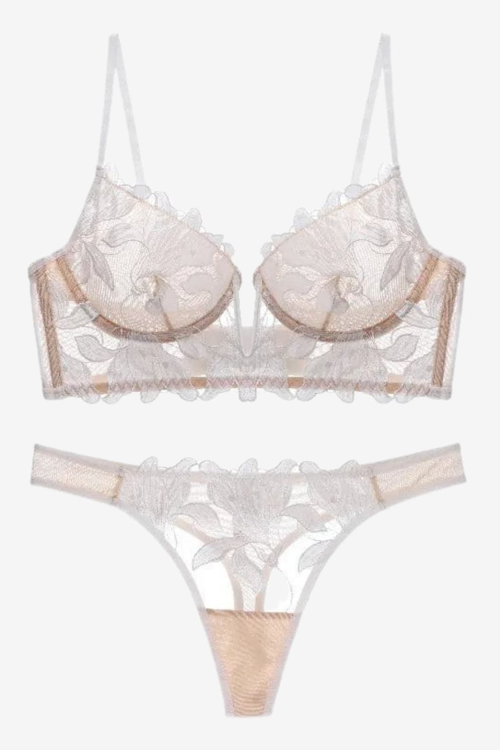 Women’s Lace Lingerie Set 2-Piece Bra and Briefs