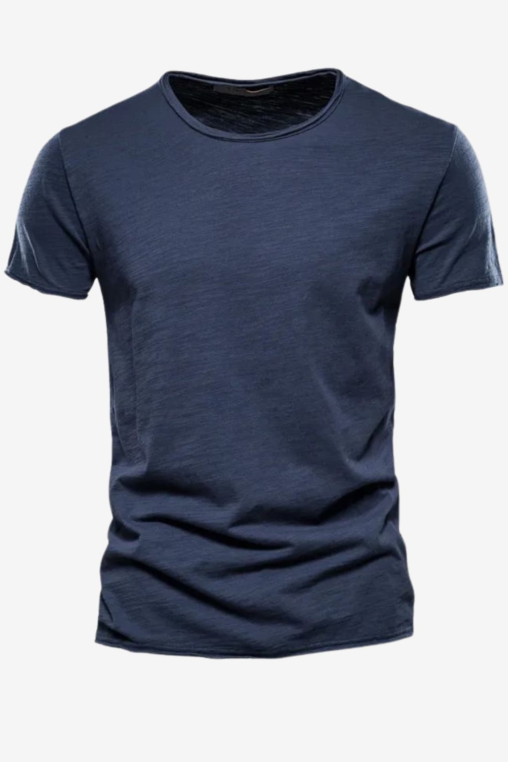 Men’s Crew Neck Cotton T-Shirt Short Sleeve Summer Fit