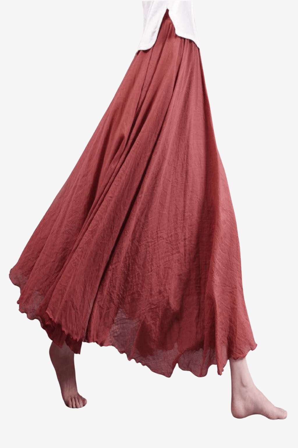 Women’s Flowy Maxi Skirt High Waist Summer Style