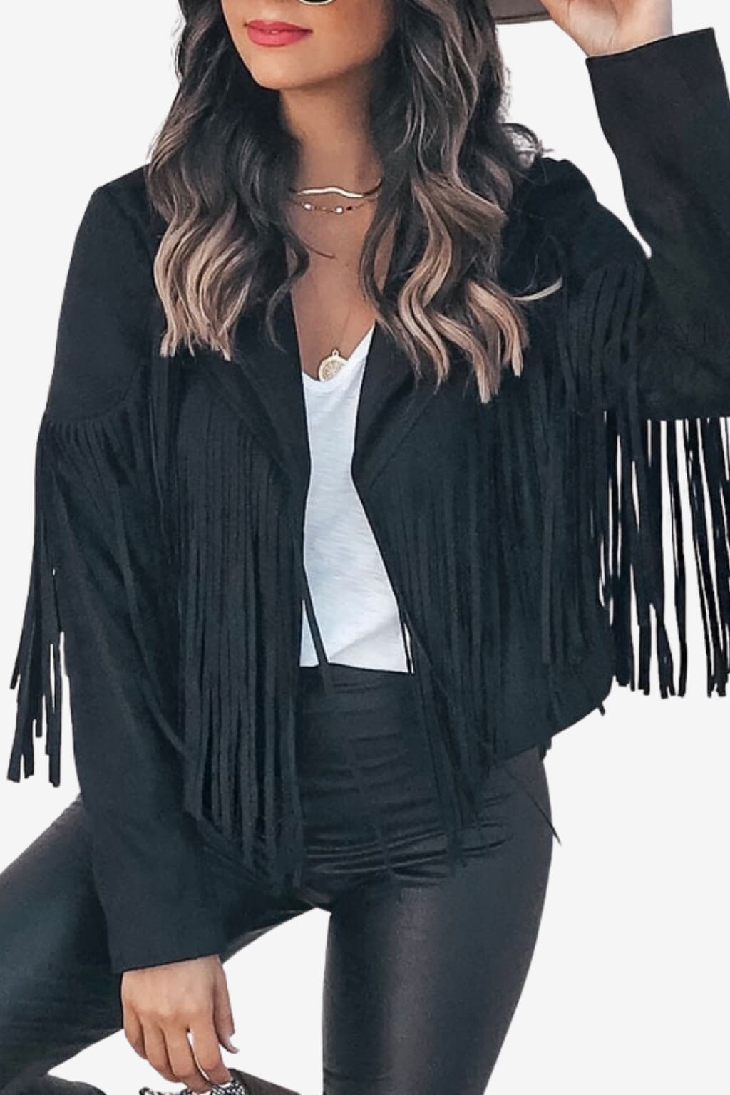 Women's Western Fringe Suede Jacket