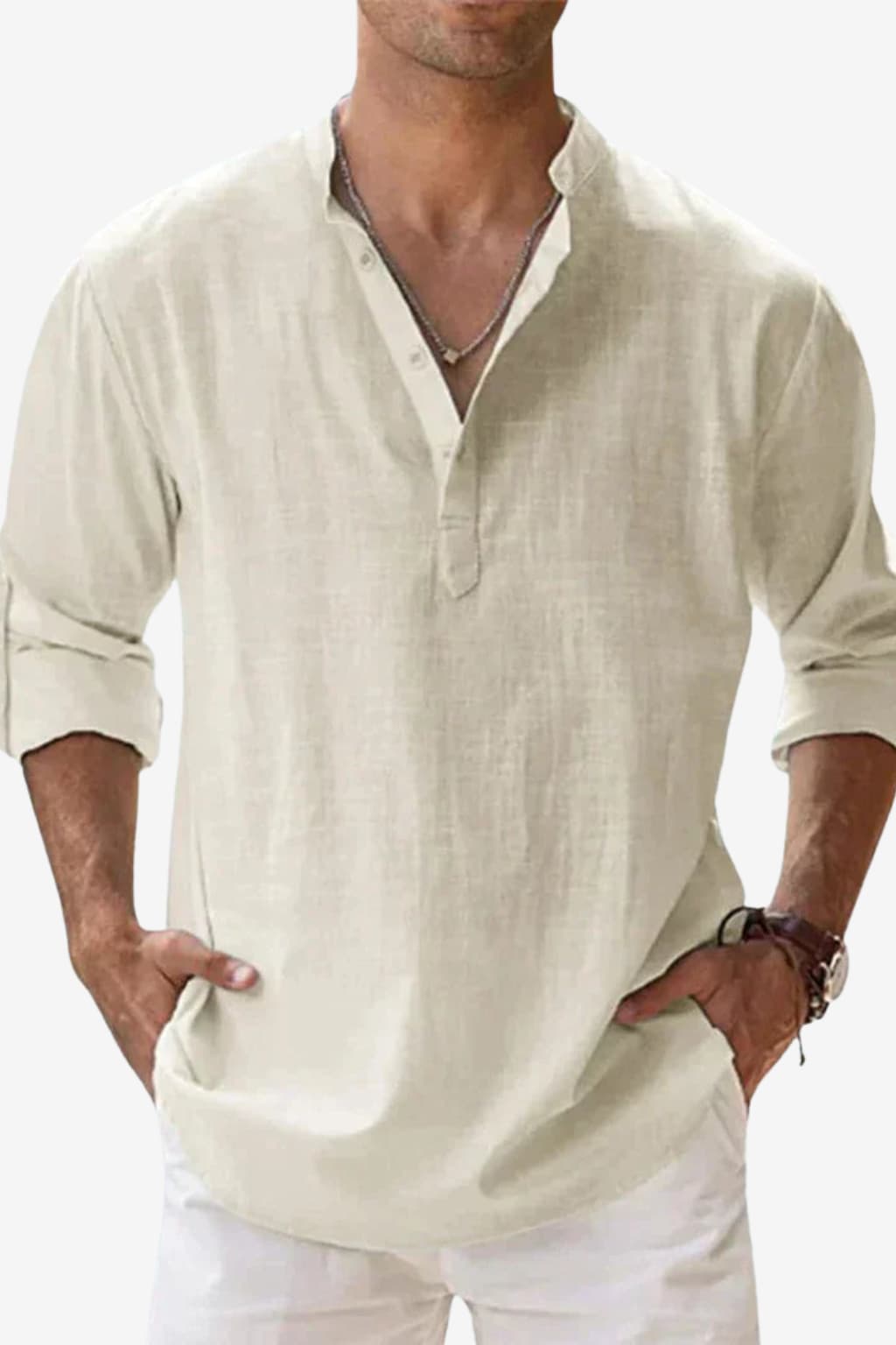 Men's Long Sleeve Classic Shirt Modern Fit All Seasons