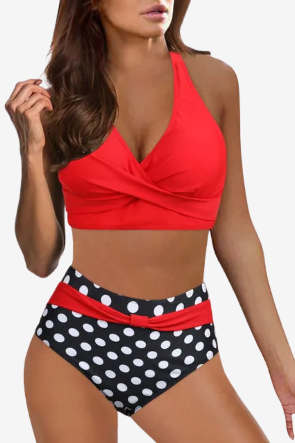 Women's High-Waisted Leopard Print Bikini