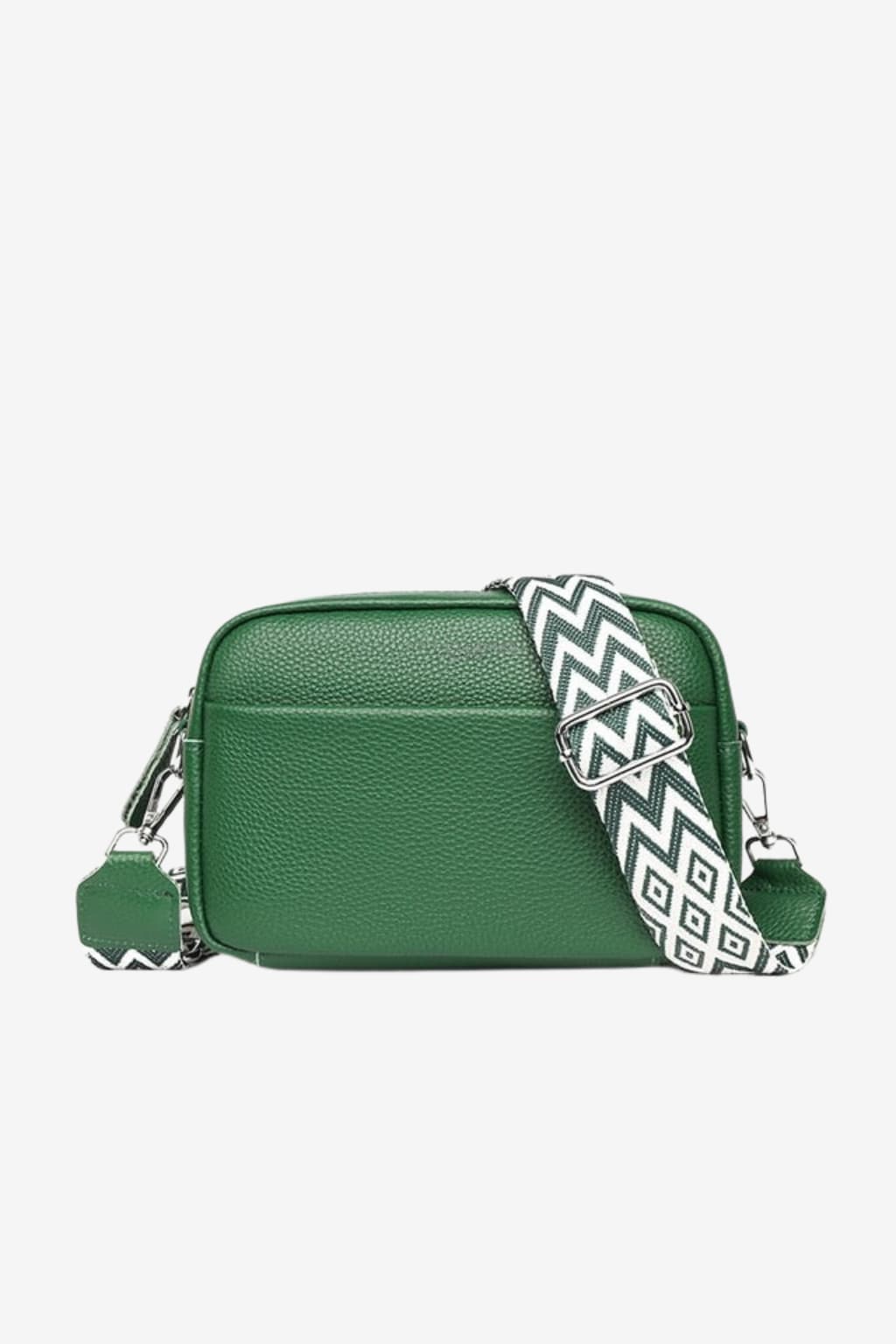 Women's Leather Crossbody Bag Adjustable Strap Pebbled Texture