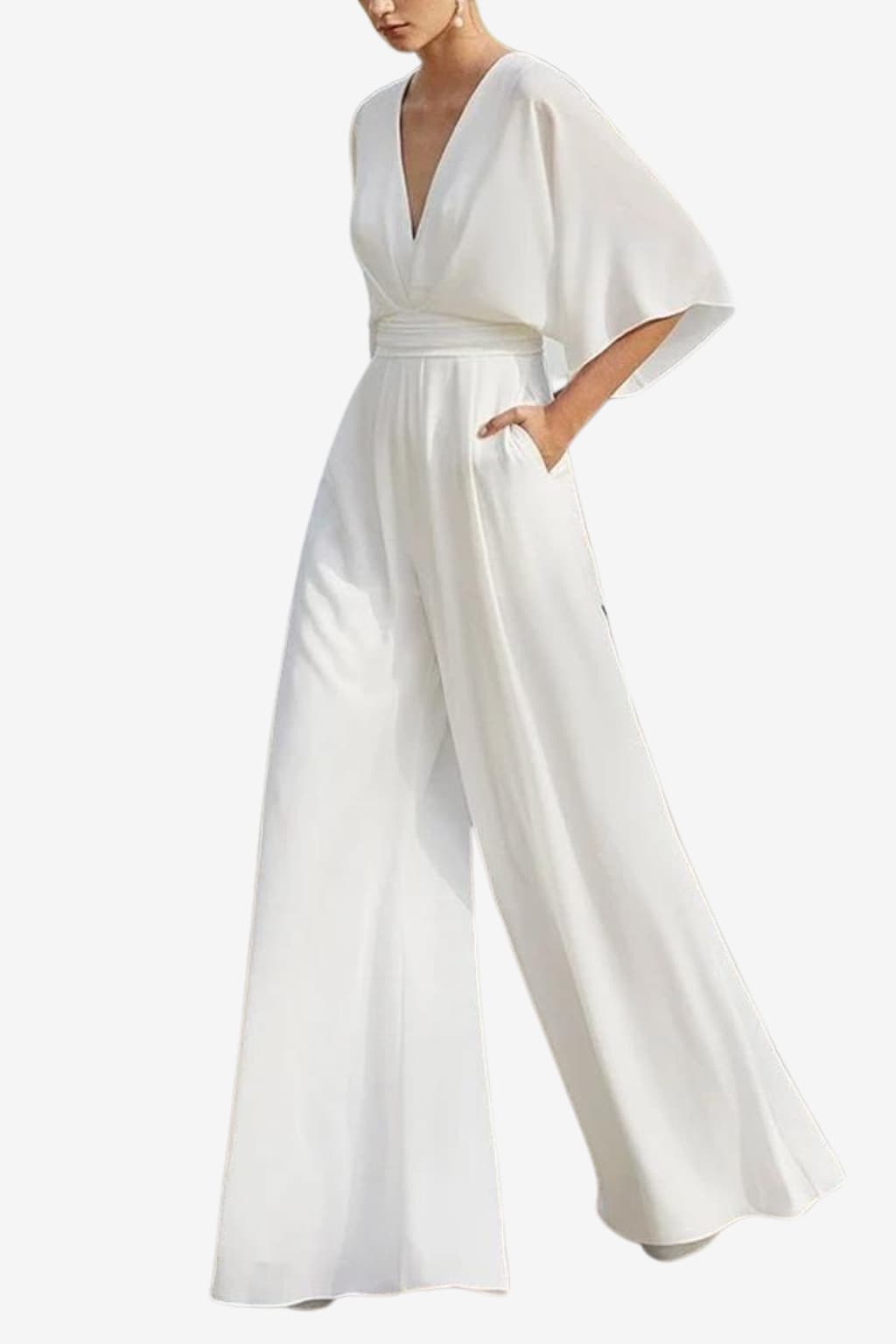 Women’s Off-Shoulder Jumpsuit Wide Leg Summer Outfit
