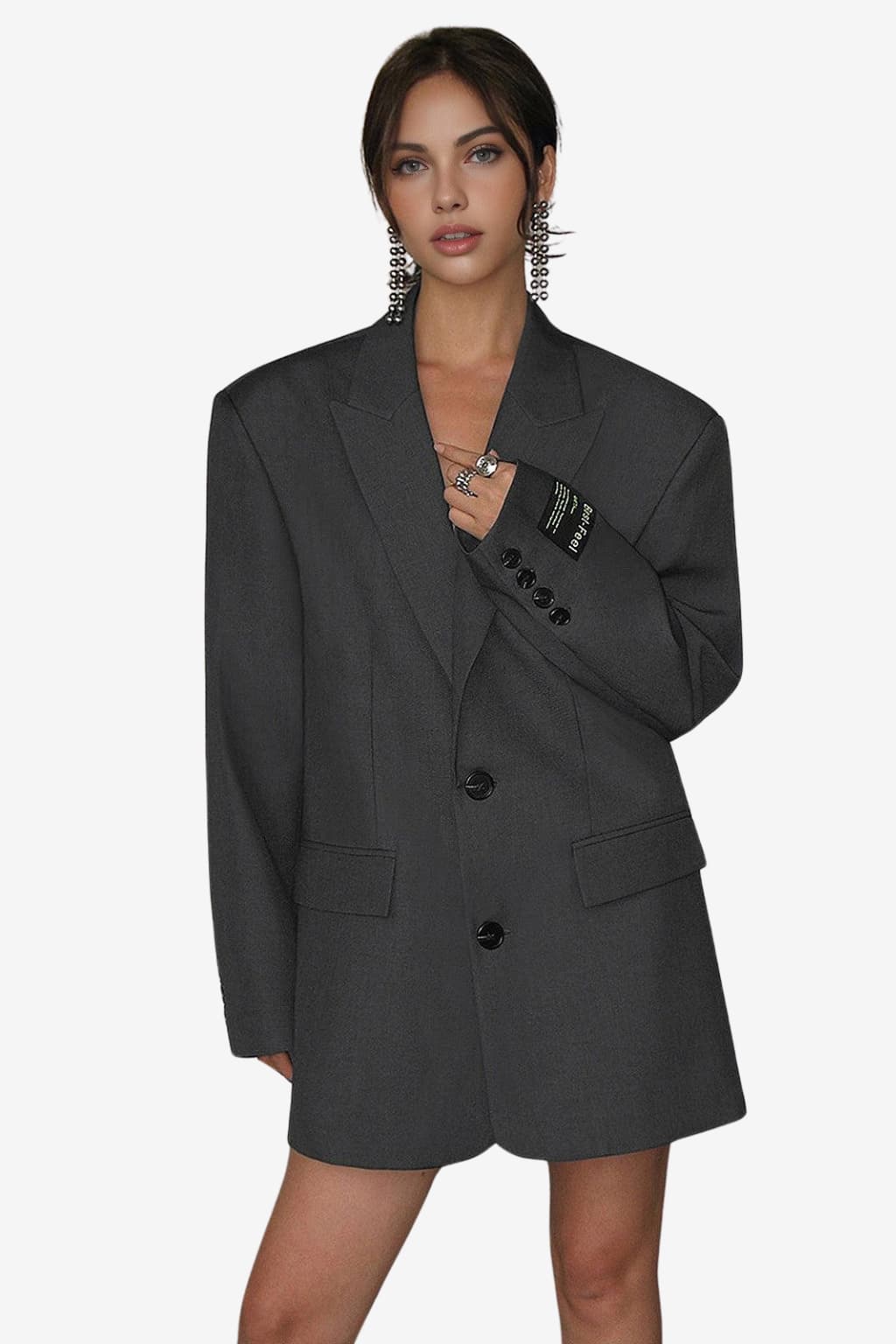 Women’s Oversized Blazer Longline Jacket
