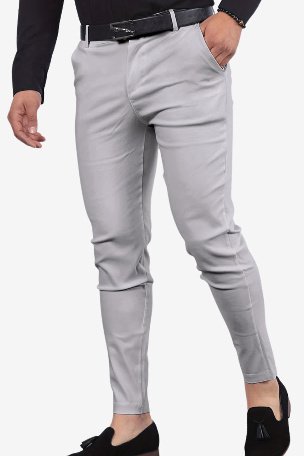Men’s Slim Fit Formal Trousers Woven Full Length