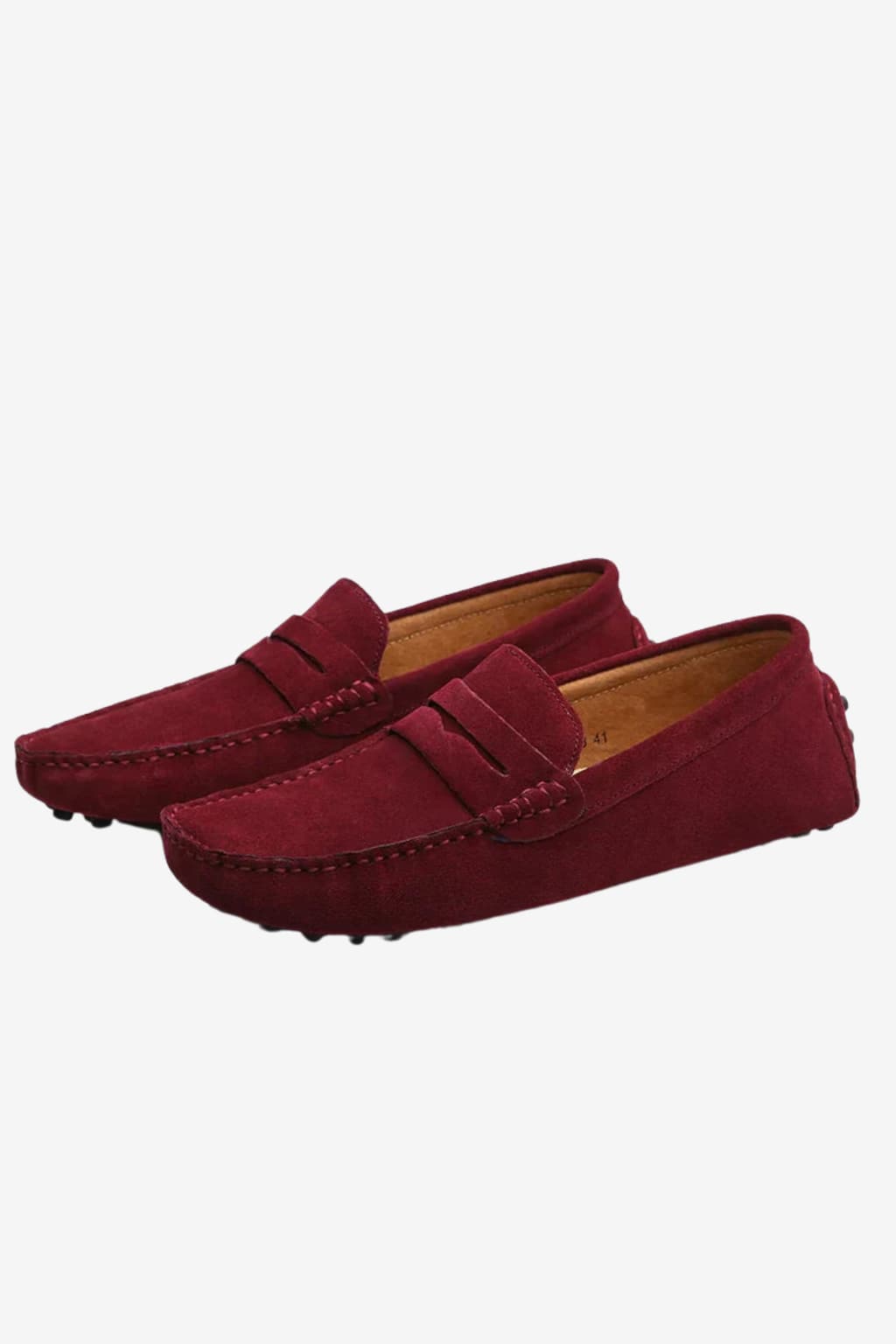 Men's Suede Slip-On Penny Loafers - Moccasin Toe