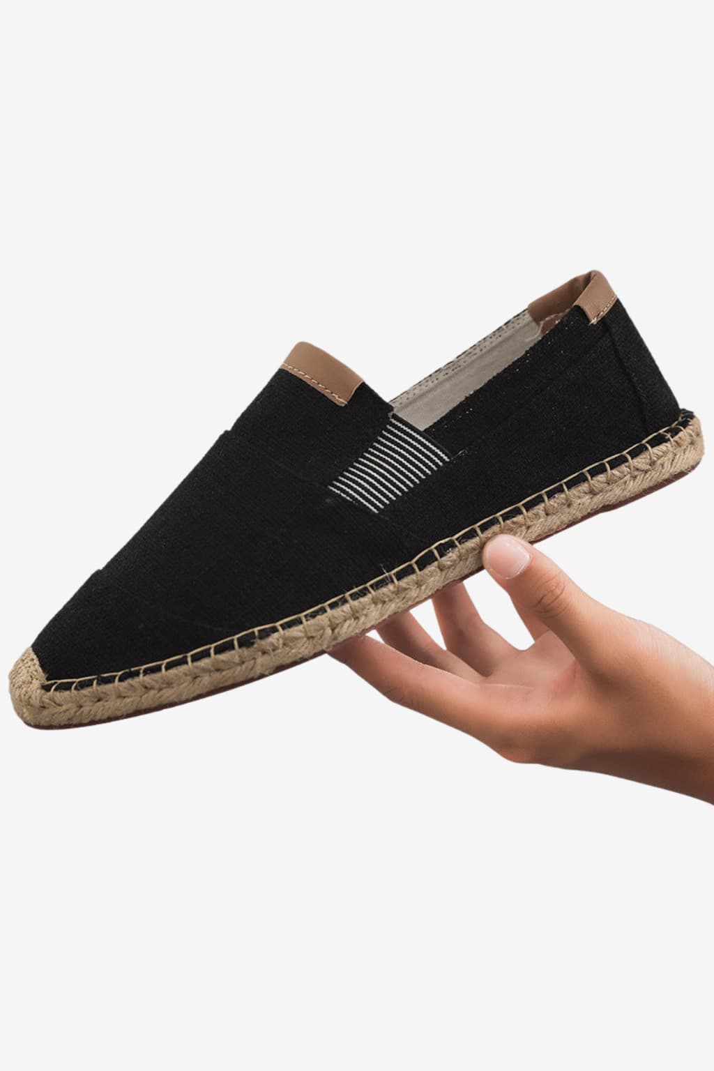 Men's Lightweight Canvas Slip - On Espadrilles Beige