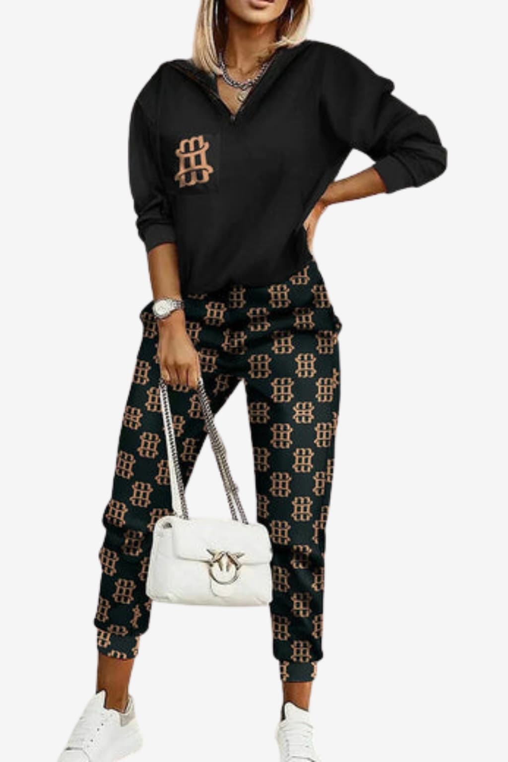 Women's Monogram Two - Piece Loungewear Set
