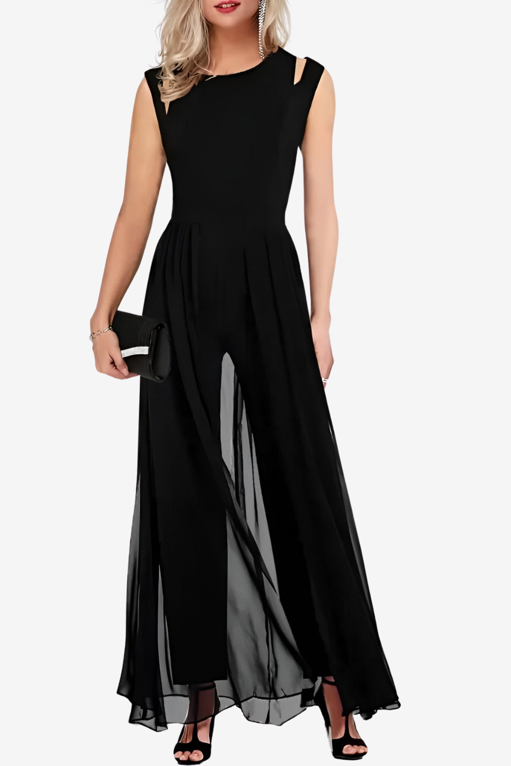 Women's Sleeveless Jumpsuit - Trendy One-Piece Outfit