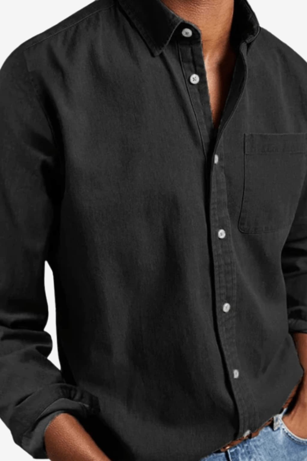 Men’s Classic Fit Long Sleeve Button Down Shirt