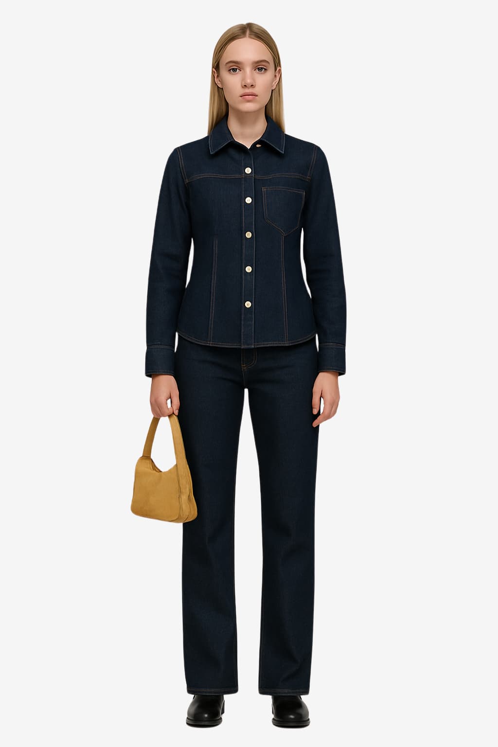 Women’s Flared Jeans and Denim Shirt Co-Ord Set