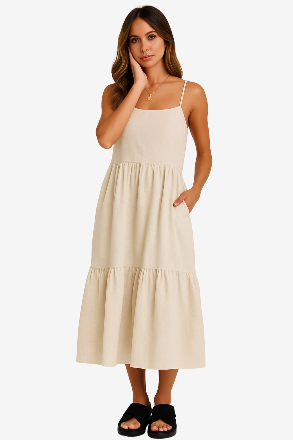 Women’s Sleeveless Bodycon Mini Dress with Ruched Side