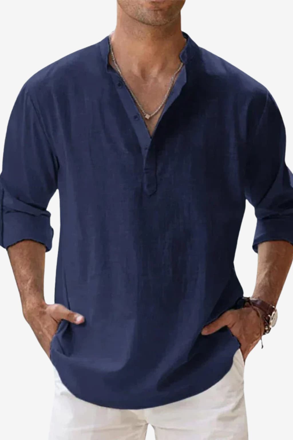 Men's Long Sleeve Classic Shirt Modern Fit All Seasons