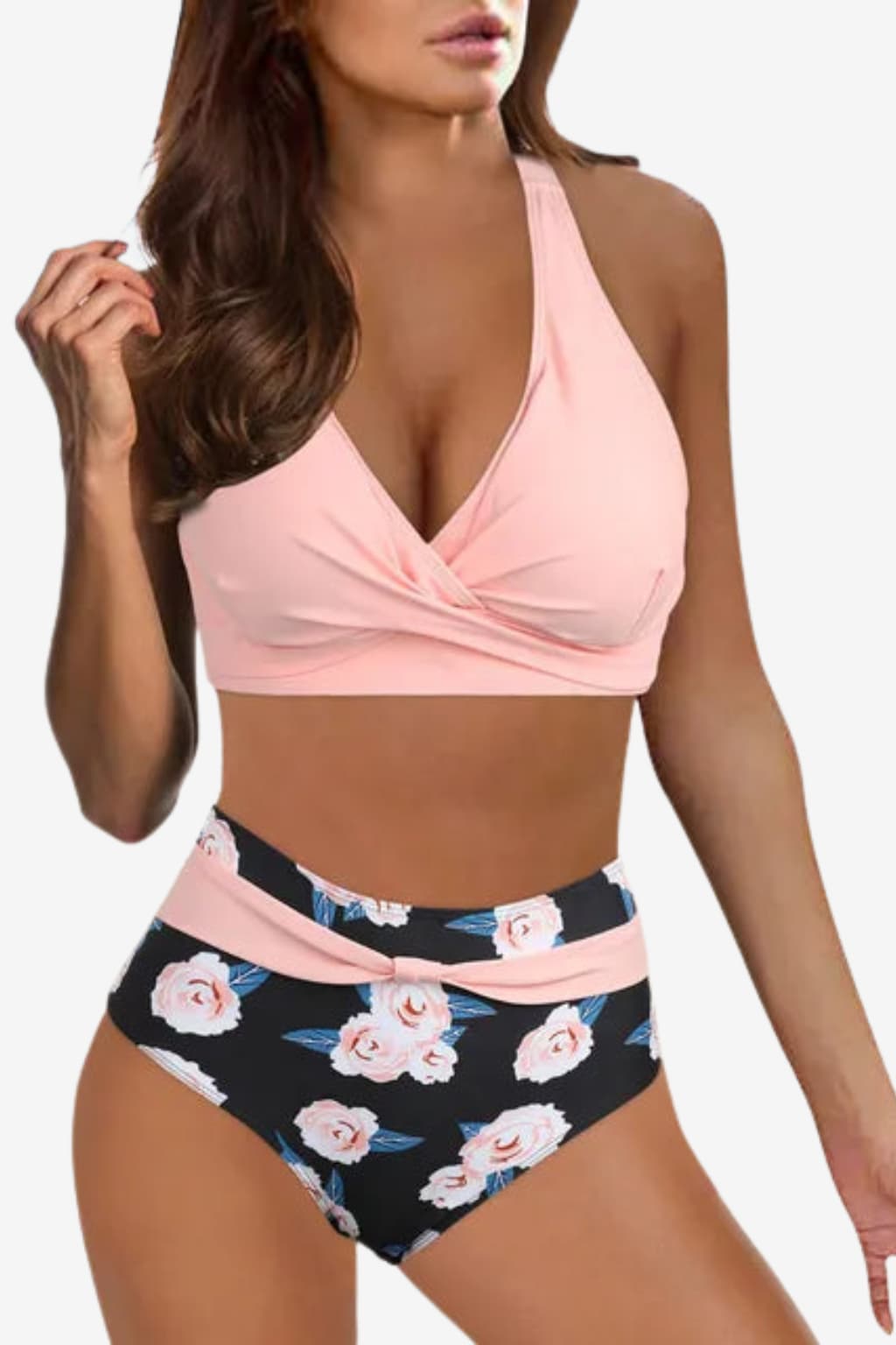 Women's High-Waisted Leopard Print Bikini