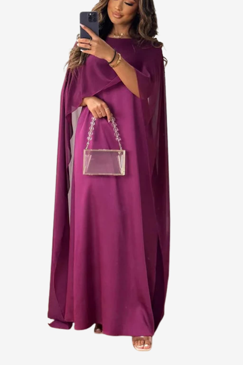 Women’s Long Sleeve Maxi Dress Flowy Evening Style