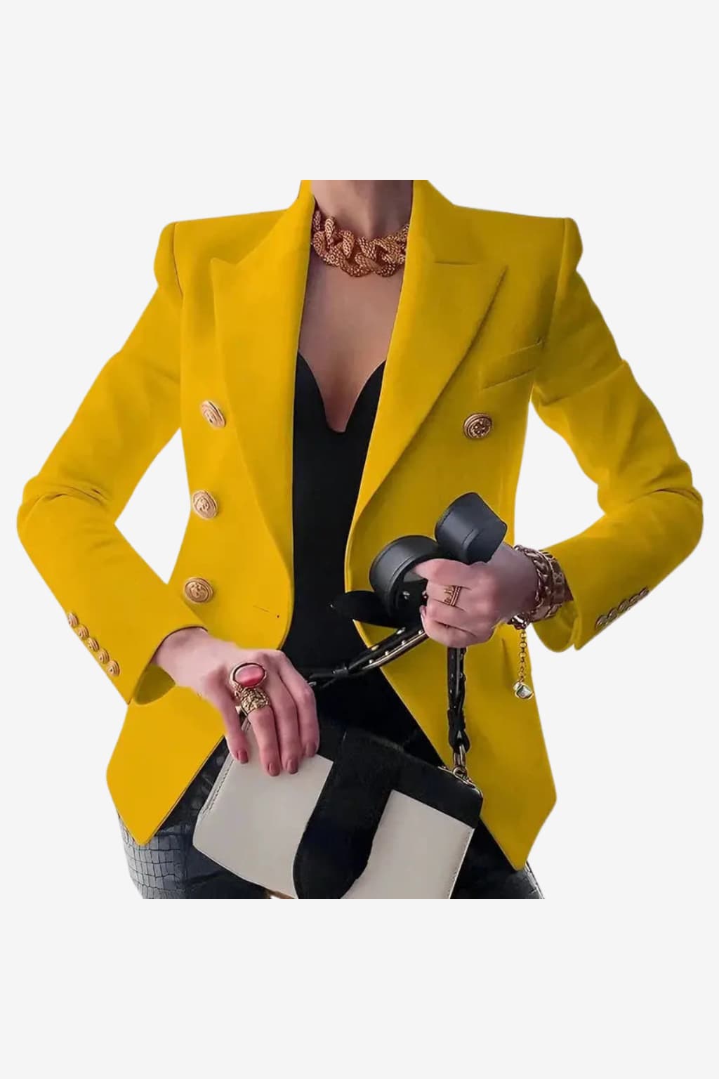 Women's Double-Breasted Blazer Tailored Fit