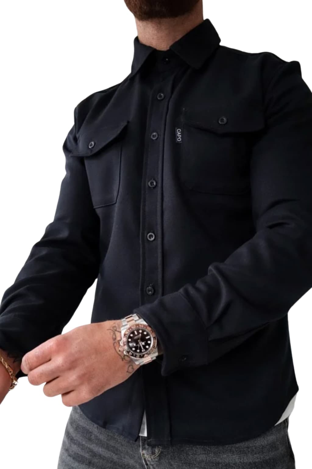 Men’s Casual Button-Up Shirt Long Sleeve Autumn Fit