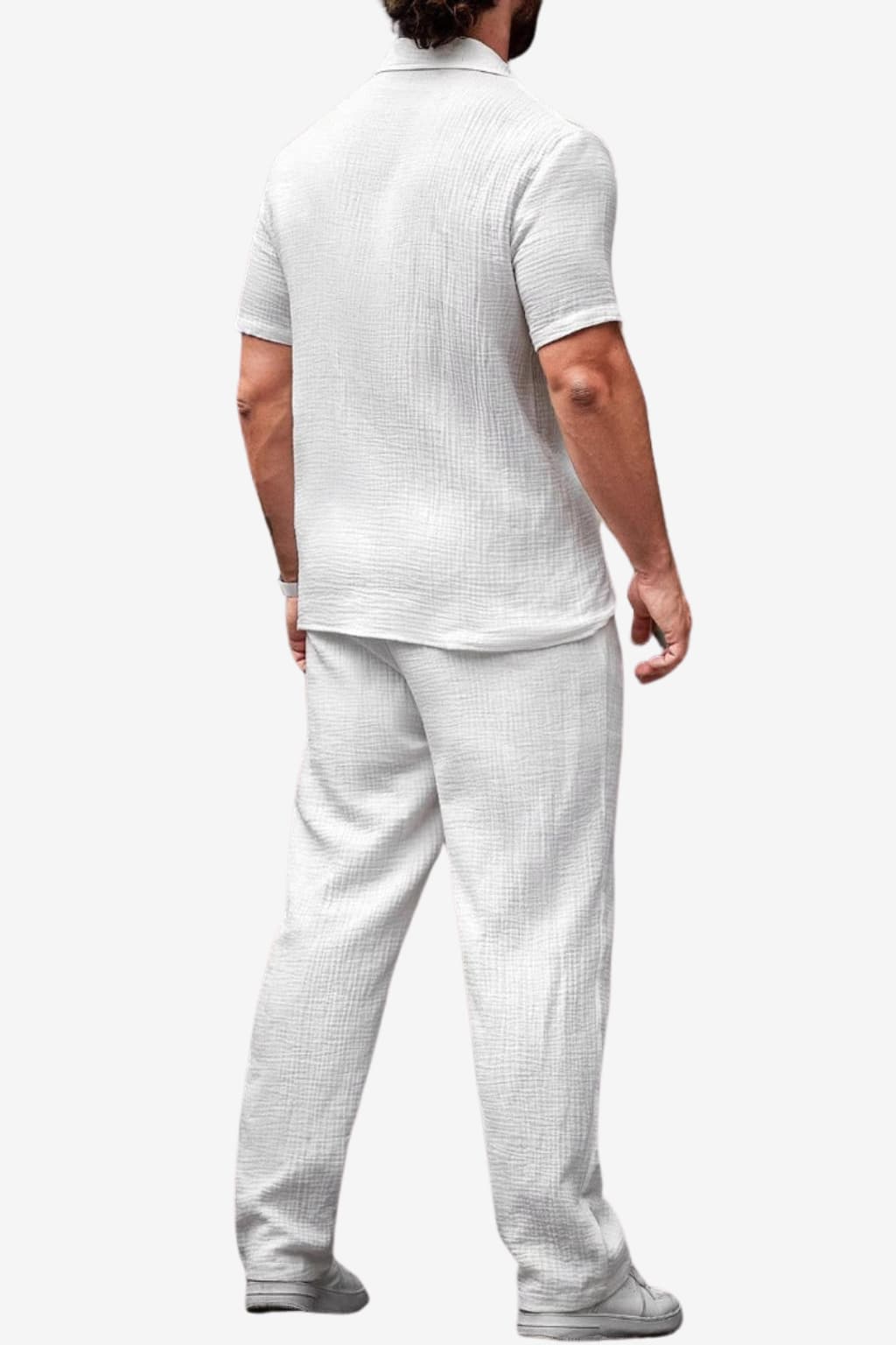 Men’s Casual Summer Shirt and Trousers Set Short Sleeve