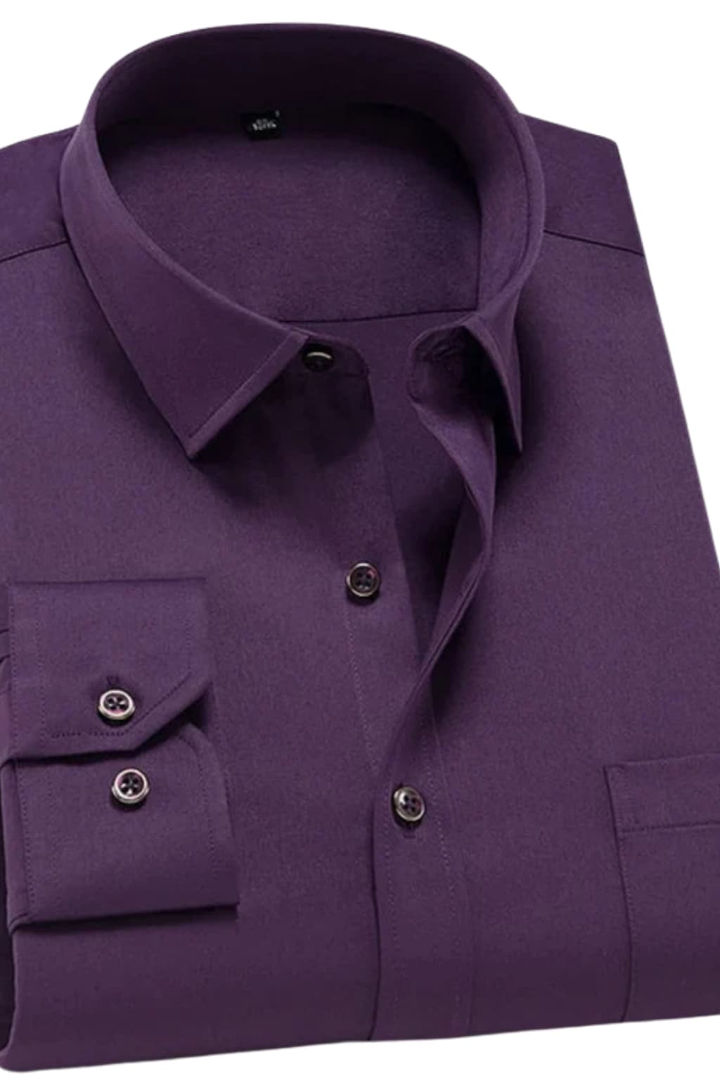 Men’s Wrinkle-Free Stretch Shirt Slim Fit Long Sleeve