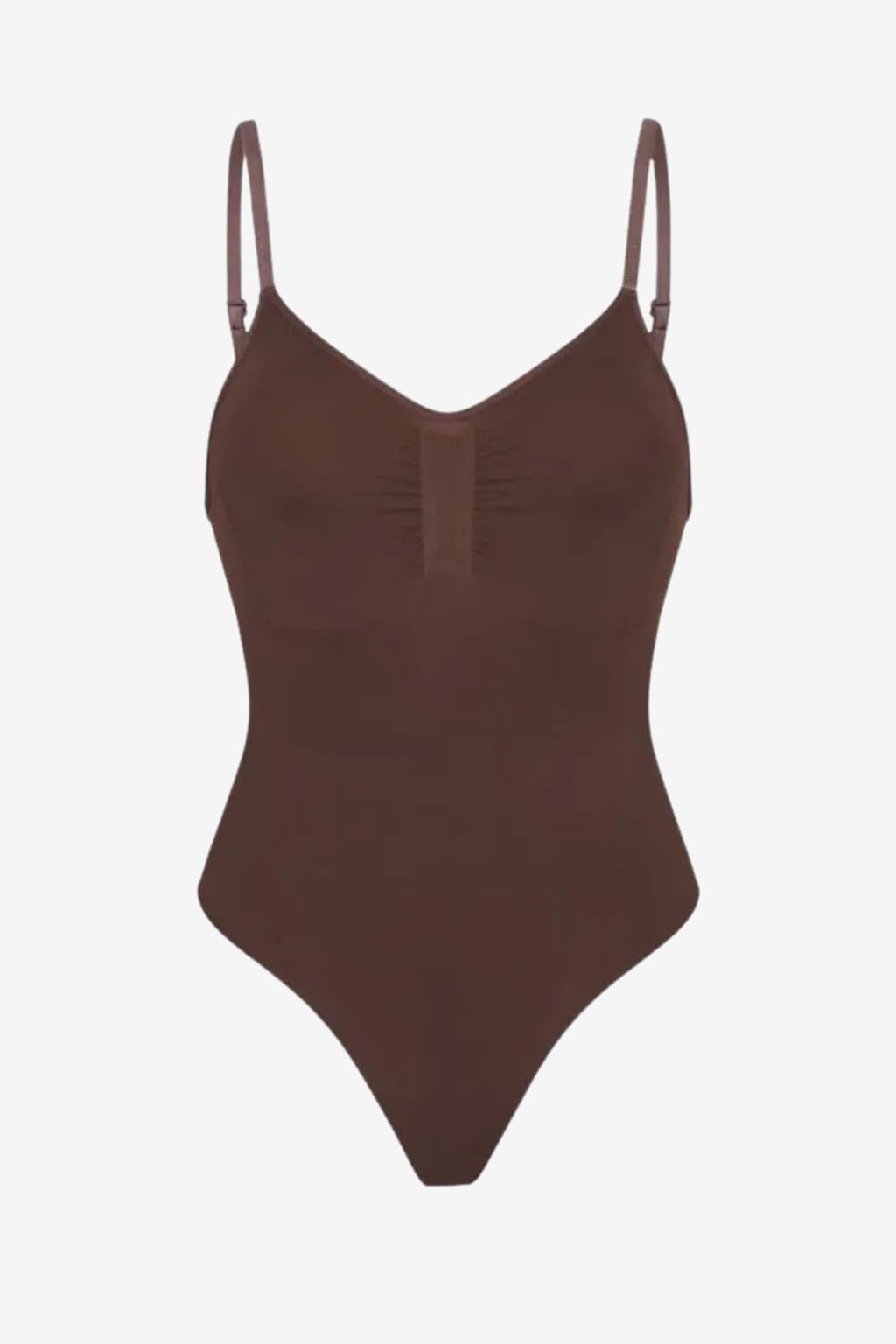 Women's Seamless Slimming Bodysuit V-Neck Stretchy Thong