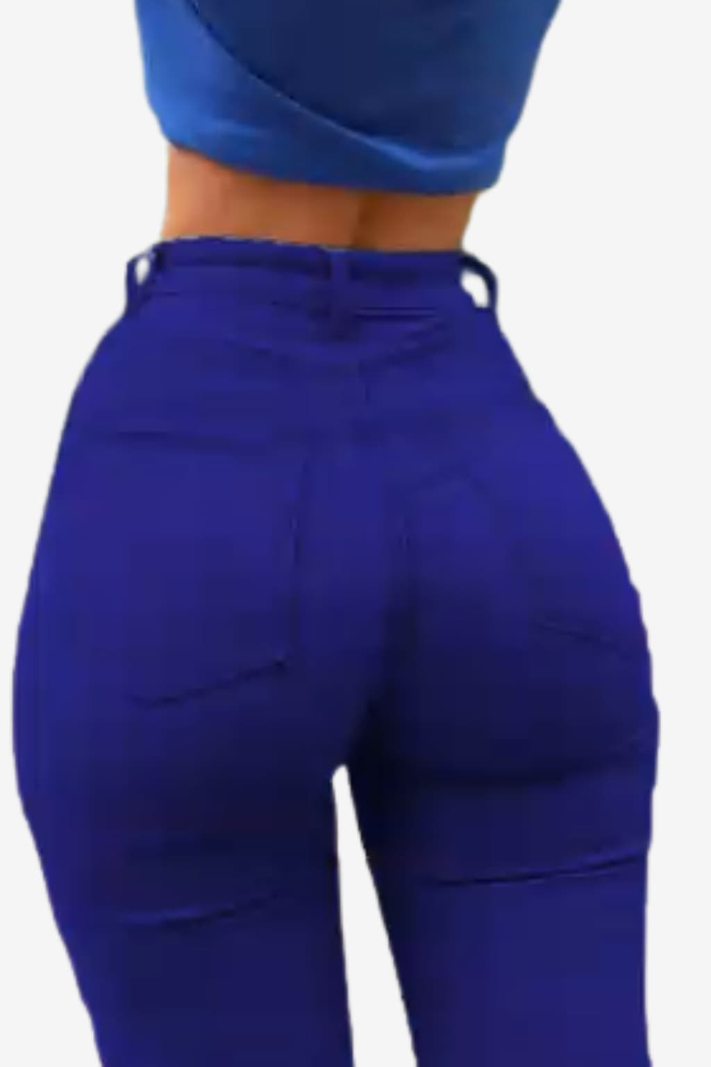 Women's Light Blue High-Waisted Skinny Jeans