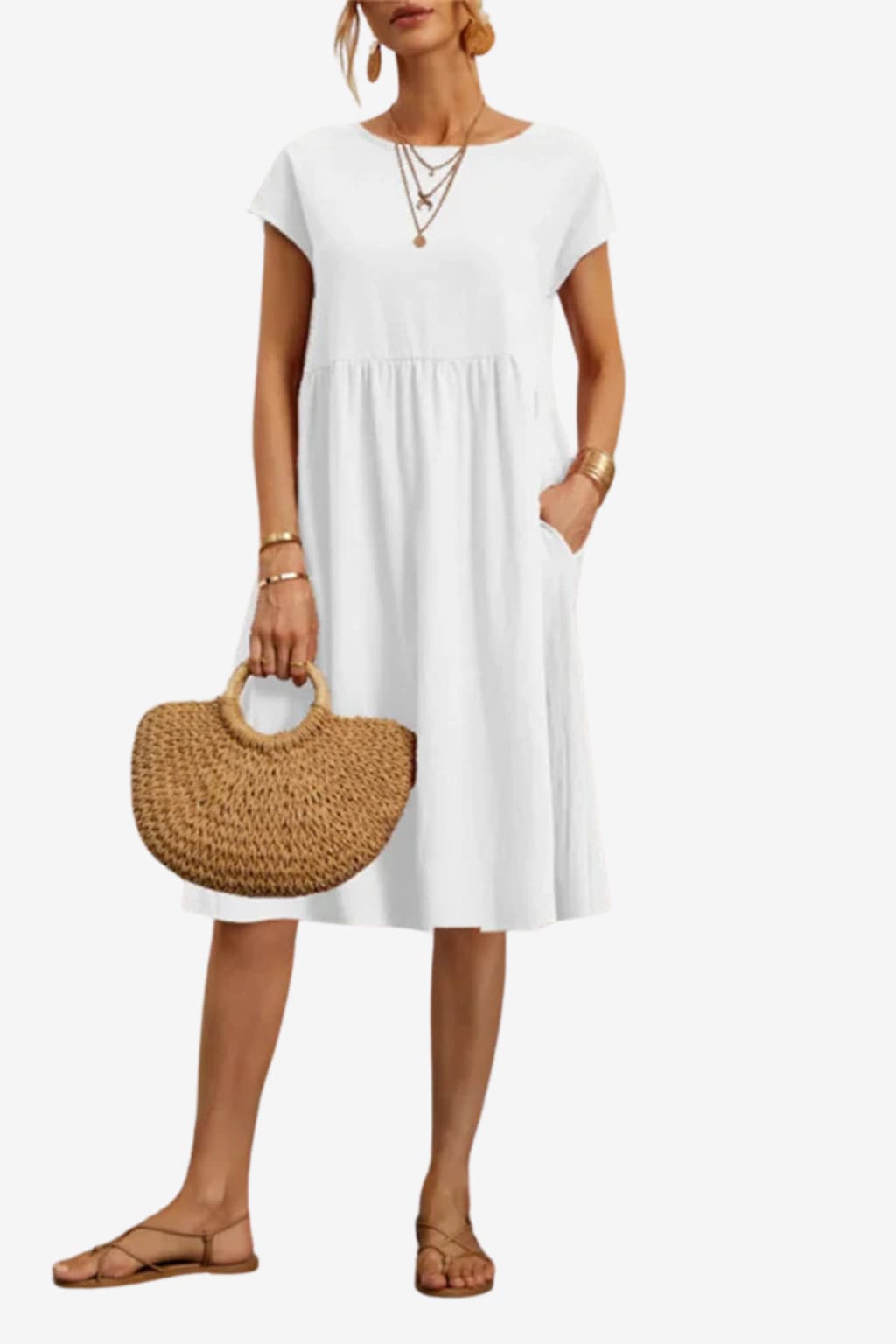 Women's Lightweight Summer Babydoll Dress