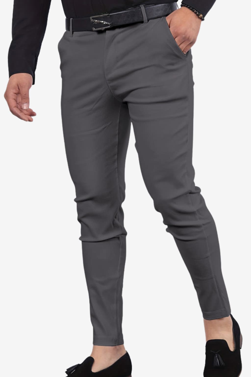 Men’s Slim Fit Formal Trousers Woven Full Length