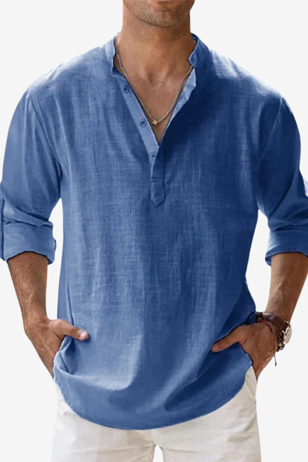Men's Long Sleeve Classic Shirt Modern Fit All Seasons