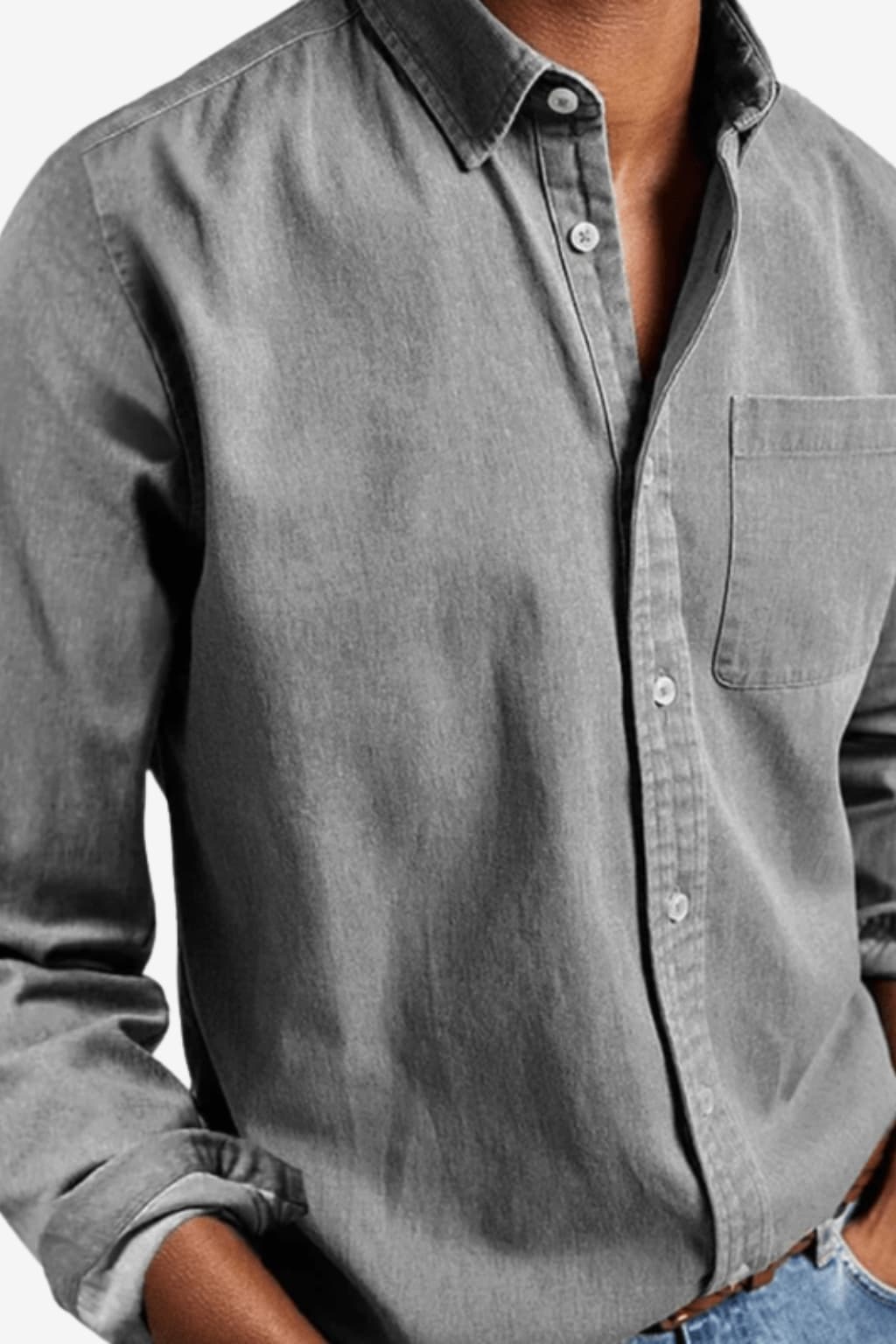 Men’s Classic Fit Long Sleeve Button Down Shirt