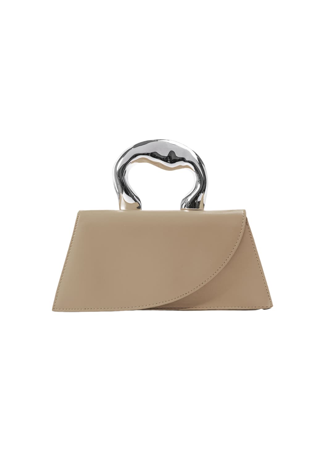 Women’s Trapezoid Tote Bag with Metal Handle