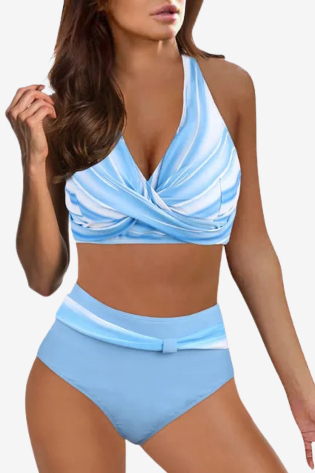 Women's High-Waisted Leopard Print Bikini