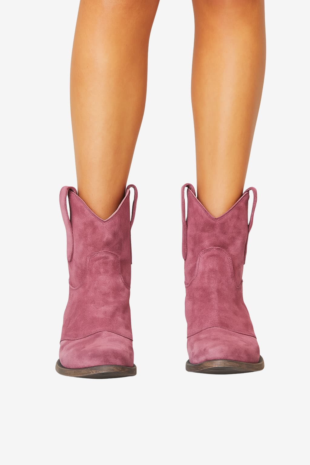 Women’s Western Ankle Boots Faux Leather Cowboy Style