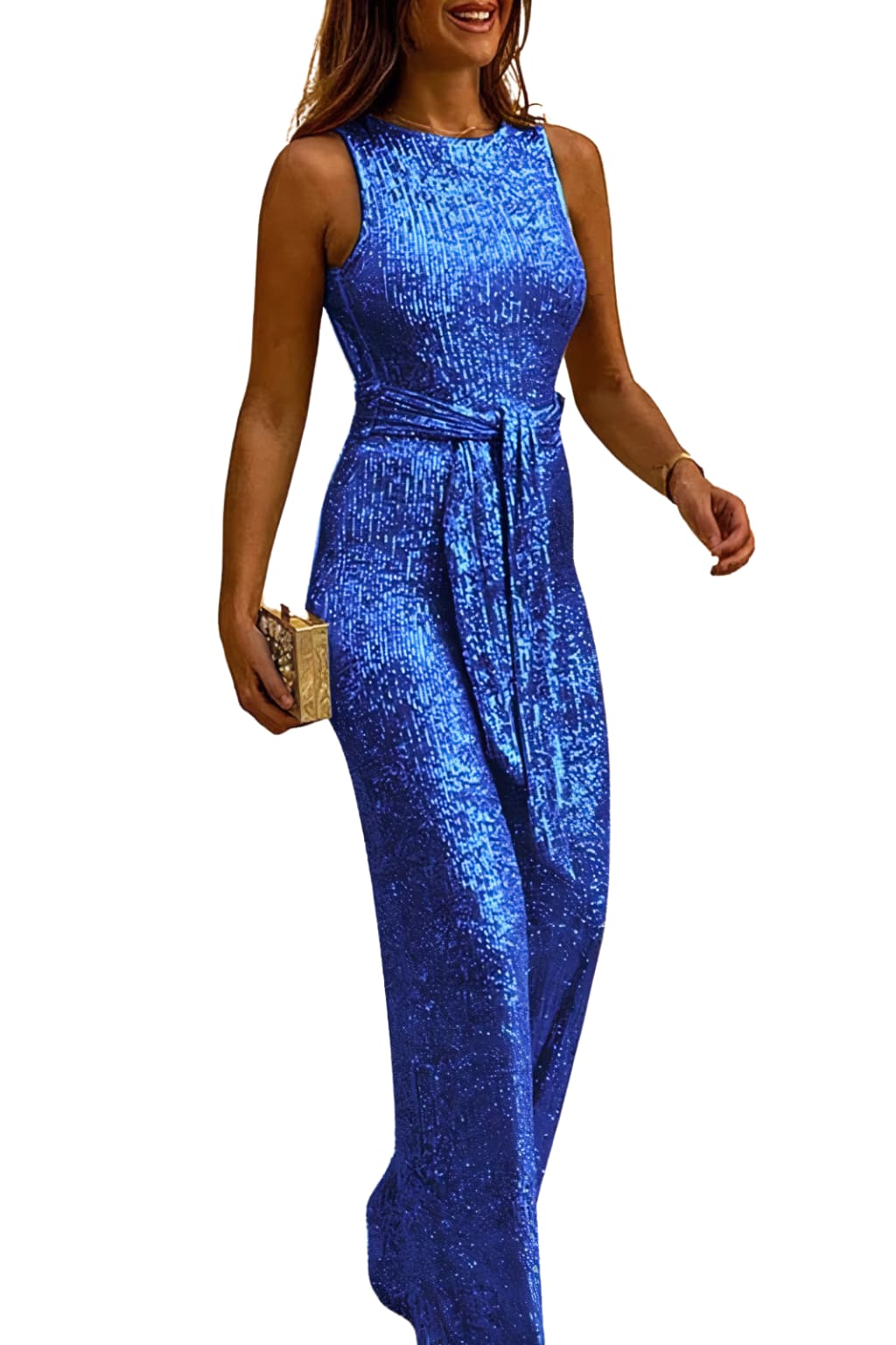 Women’s Sleeveless Evening Gown Full-Length Formal Dress