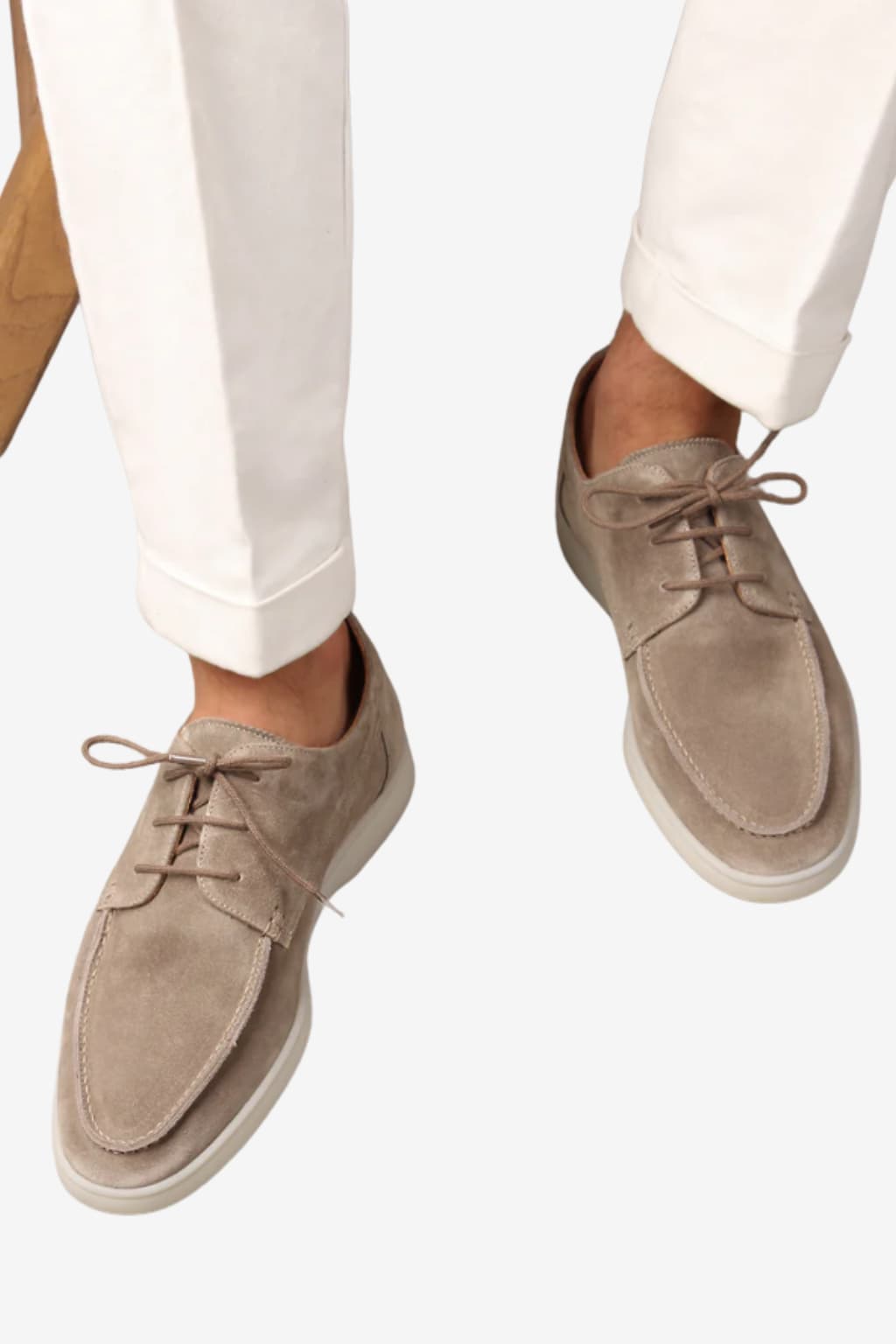 Men’s Suede Lace-Up Loafers Smart Casual Moccasins