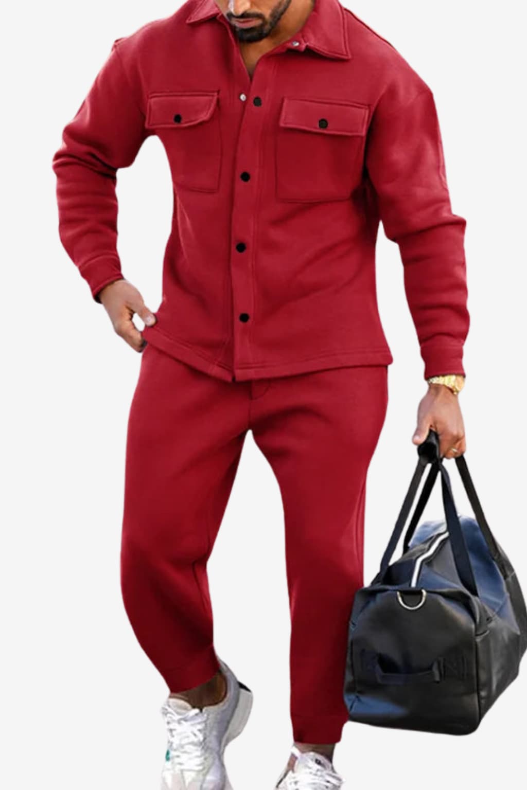 Men's Slim Fit Athleisure Tracksuit - Lightweight, Breathable