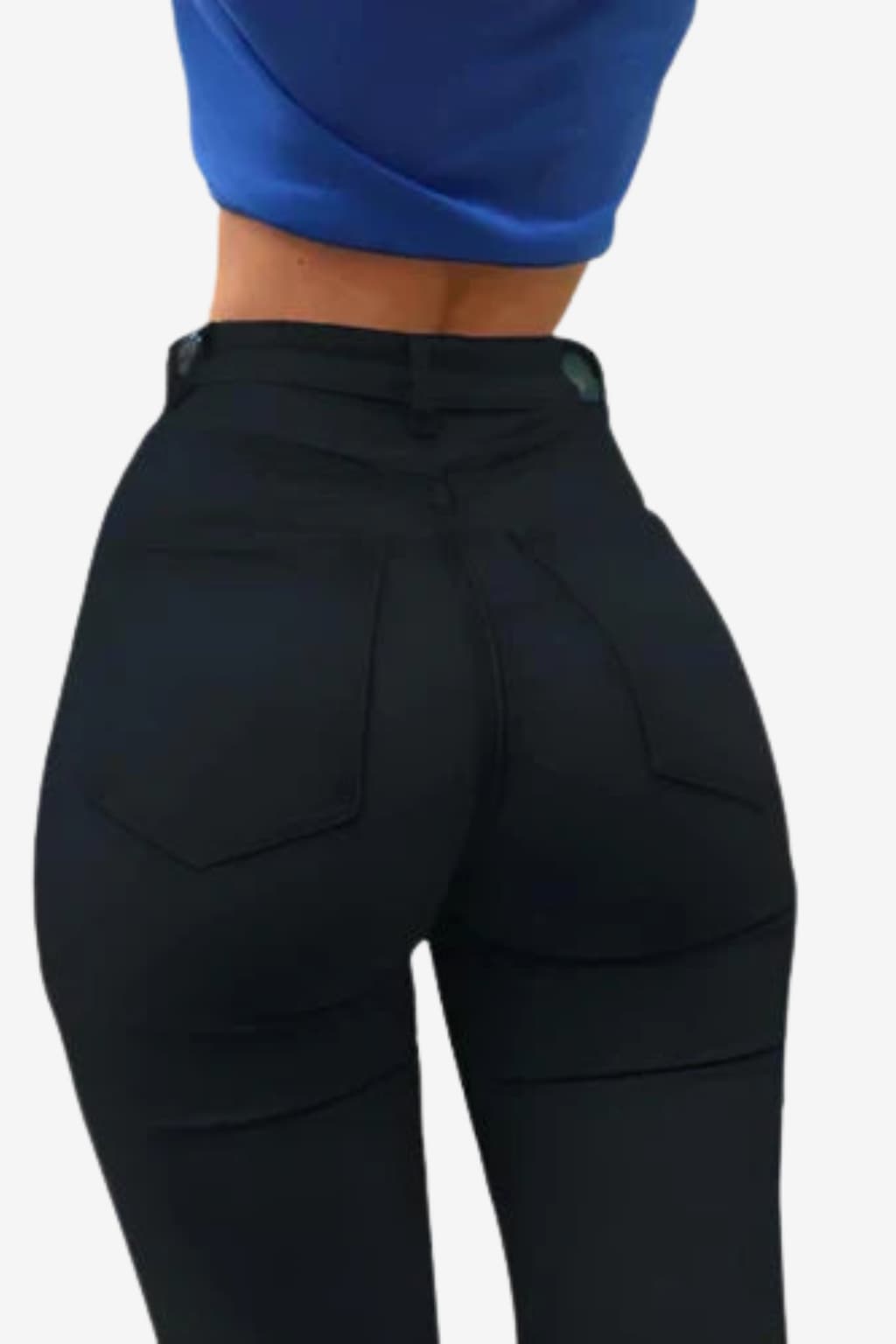 Women's Light Blue High-Waisted Skinny Jeans