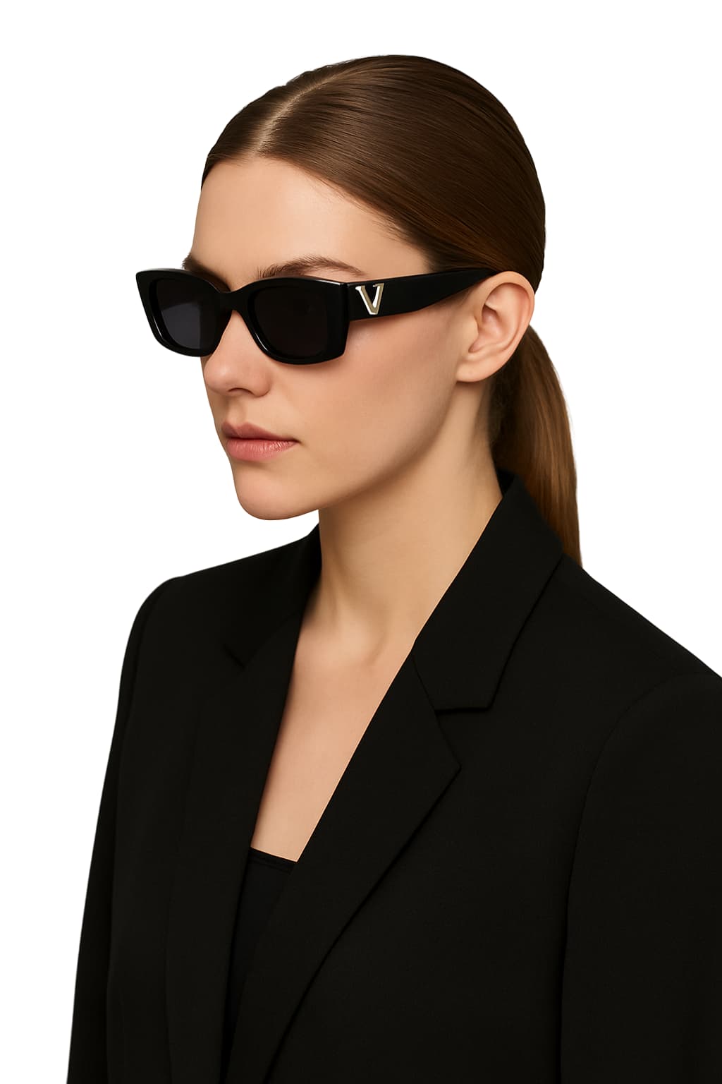 Women’s Square Frame Cat Eye Sunglasses