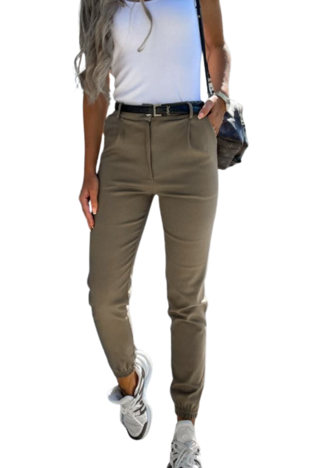 Women’s High Waist Slim Fit Jogger Trousers